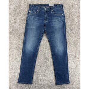 AG Adriano Goldschmeid Tellis Modern Slim Jeans Mens 29 (Fits 30x30) AGED Denim